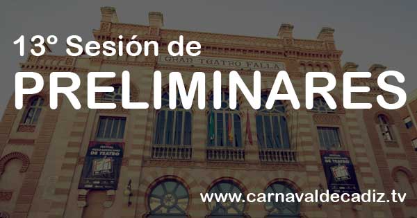 Decimotercera sesión de preliminares COAC 2015 - Miercoles 28 de enero