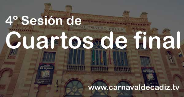 Cuarta sesión de cuartos de final COAC 2015 - Jueves 5 de febrero